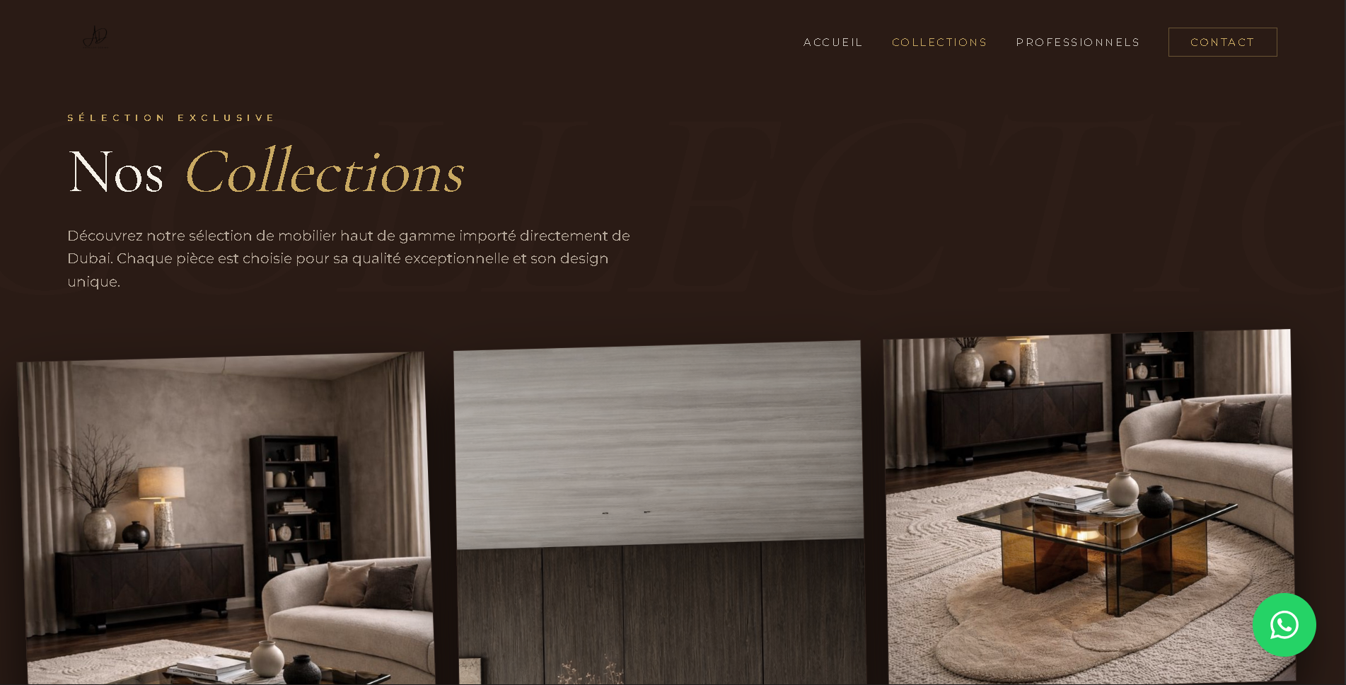 Awoulohdesign - Site vitrine mobilier